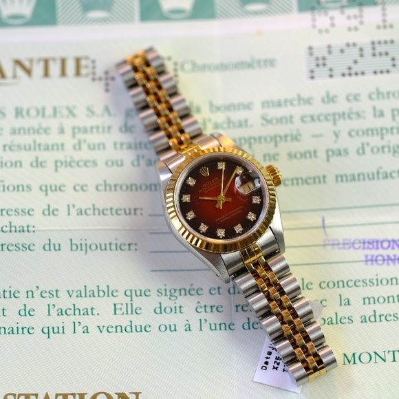 Rolex Datejust Factory Diamond Dial Box & Papers - Picture 12 of 13